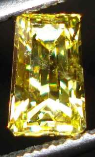 Rare Intense Yellow Baguette Diamond GIA Necklace Comfy  