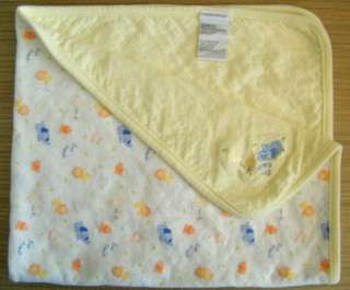 Laura Ashley Yellow Zoo Friends Baby Security Blanket  
