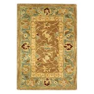   AN549A Brown and Blue Traditional 4 x 6 Area Rug: Home & Kitchen