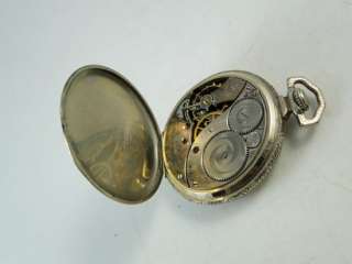 Antique Art Deco Elgin Pocket Watch Wadsworth 14K Gold Filled Case 15 