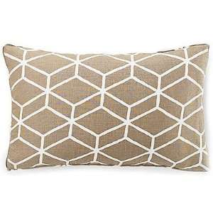  Bethe Tile Linen Pillow in Light Brown: Home & Kitchen