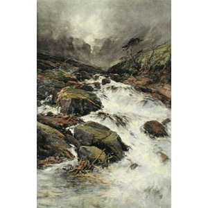  Mountain Torrent Etching Armstrong, Francis Ebel WT Views 