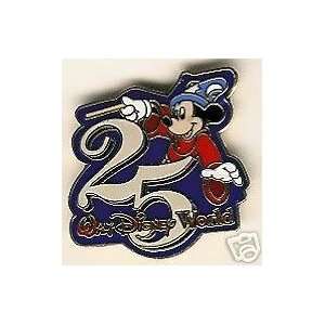 Walt Disney World 25th anniversary with Sorcerer Mickey Mouse trading 