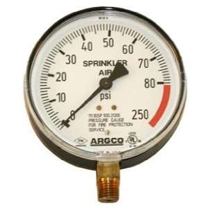 Fire Sprinkler Gauge 0 80 250# Air W/Retard