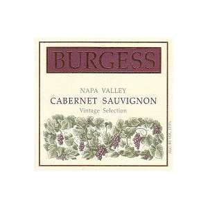 Burgess Cabernet Sauvignon Vintage Selection Library Release 1998 
