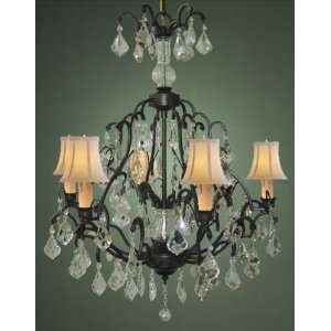  A83 SC/443/6 Chandelier Lighting Crystal Chandeliers: Home 
