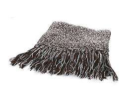 12538 auth HERMES grey brown cashmere wool yack Scarve  