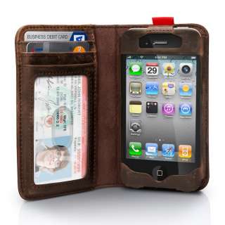 Twelve South BookBook Leather Wallet Case for iPhone 4  