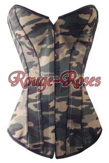 Sexy Camouflage Uniform CORSET Bustier NEW Design S 6XL g8069_g
