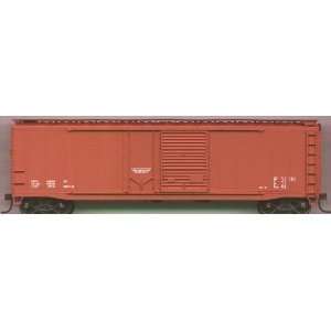  ACCURAIL HO 50 AAR CD BOXCAR DATA ONLY OXIDE RED KIT 