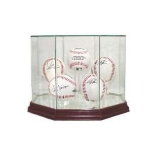 Ball Baseball Display Case Cherry Wood Molding UV:  