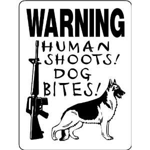 GERMAN SHEPHERD WARNING DOG SIGN 3388GHS