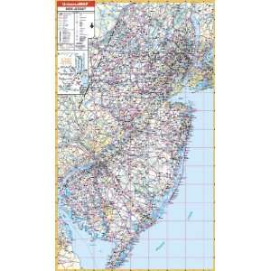  Universal Map 2600228 New Jersey Wall Map Rolled