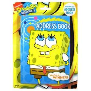  New Sponge Bob Personalized Address Book 35 Pages Case 