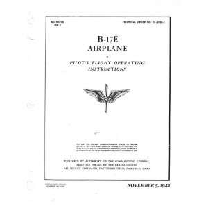  Boeing B 17 E Aircraft Flight Manual: Boeing: Books