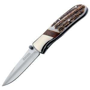  Boker USA Exquisite Liner Lock Knife with Stag Handle 
