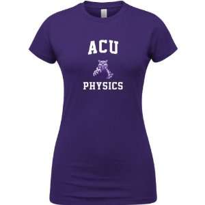  Abilene Christian Wildcats Purple Womens Physics Arch T 