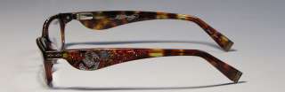 NEW ED HARDY EHR 203 53 15 140 TORTOISE EYEGLASS/GLASSES/FRAMES +1.50 