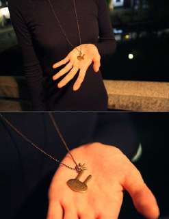   Bronze Color Cute Rabbit Korean Fashion Necklace pendant XL111  