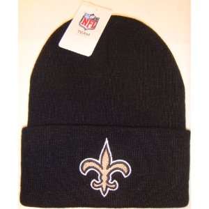 New Orleans Saints NFL Long Beanie Knit Cap Caps Hat Hats Reebok Team 