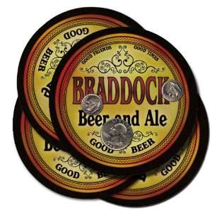  BRADDOCK Family Name Beer & Ale Coasters: Everything Else