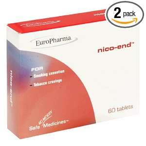  EuroPharma Nico End Tablets, 60 Count Boxes (Pack of 2 