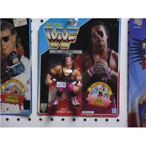    1992 RARE WWF HASBRO BRET HITMAN HART BLUE CARD: Toys & Games