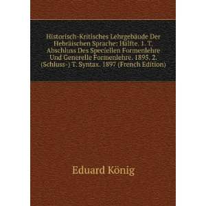 ¤ude Der HebrÃ¤ischen Sprache HÃ¤lfte. 1 Theil. Abschluss 