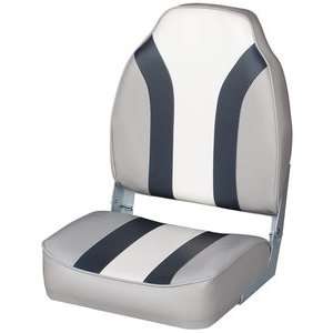  BOAT SEAT GREY CHARCOAL WHITE [Misc.]: Sports & Outdoors