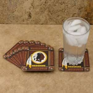   Redskins 8 Pack Absorbent PaperKraft Coasters