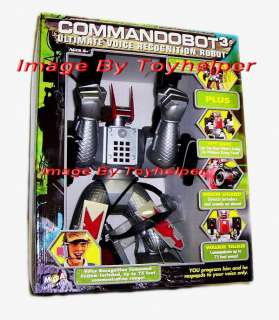 Commandobot 3 18 Ultimate Voice Reco Robot Silver WAR  