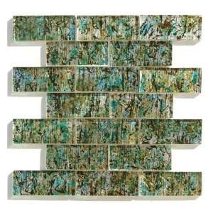   Accent Bar Mosaic Glass Wall Tile (One Sheet Only): Home Improvement