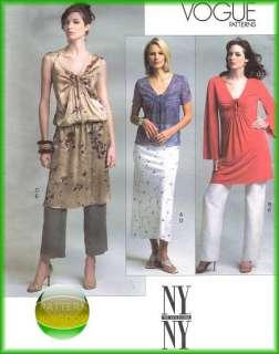 VOGUE NY NY #2809 Top Tunic Skirt & Pants Pattern 18 22  