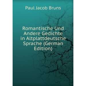   Sprache (German Edition) (9785875095030) Paul Jacob Bruns Books