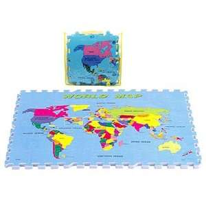 World Map Soft Foam Mat Puzzle 54pc Toys & Games