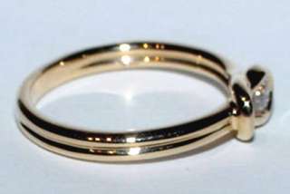 Everlon 14K Gold .15Ct Diamond Promise Band Ring Size 6.75  