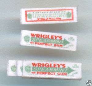 scale WWII US Pack of Wrigleys Gum & 5 sticks  