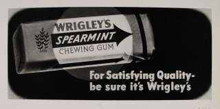 1947 Print Wrigleys Spearmint Gum Otis Shepard Poster ORIGINAL 