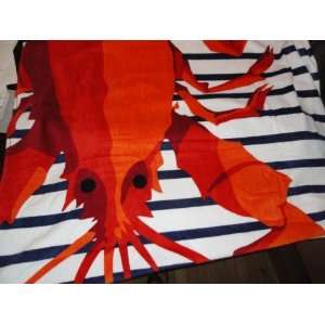 Tommy Hilfiger Red Lobster Large Oversized Beach Towel  