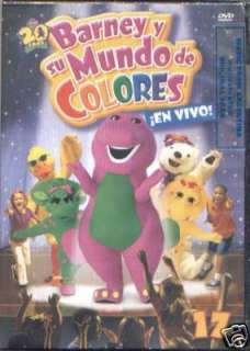   BARNEY Y SU MUNDO DE COLORES, EN VIVO. FACTORY SEALED DVD. IN SPANISH