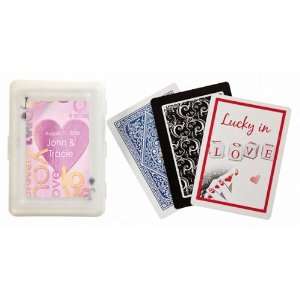 Baby Keepsake: Love and Heart Theme Personalized Playing Card Favors 