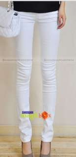 New Women Fashion Vintage Slim Skinny Denim Jeans Pants Trousers White 