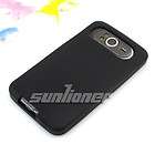 Gel Silicone Case Skin Cover for HTC HD7+LCD Film.Black