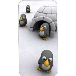  Clear Hard Plastic Case Custom Designed Cartoon Penguins 