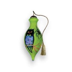  Neqwa Art Owl and Spider Halloween Ornament: Home 