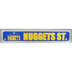    Denver Nuggets St. Street Sign NBA Licensed: Sports & Outdoors