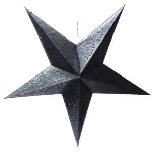 Paper Star lamps handcrafted in scintillating colors and designs Black 