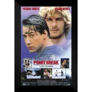  Point Break 27x40 FRAMED Movie Poster   Style B   1991 