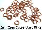   50 genuine copper 6mm open jump rings $ 3 48 11 % off $ 3 95 time