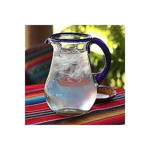  Glass pitcher, Blue Grace Kitchen & Dining